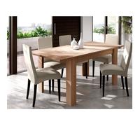 DMORA Table à rallonge Midland, Console extensible pour salle à manger, 140/190x90h78 cm, Chêne