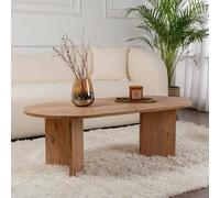 Dmora - Table Basse Parrano, Table Basse, Porte-revues pour canapé, Etagère de Salon, 119x60 h40 cm, Pin