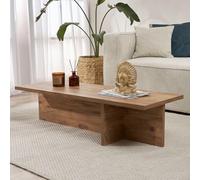 Dmora Table Basse Qelsar 120 x 45 x 30 h cm Marron chêne nœuds Forme rectangulaire matériau Plateau en Bois mélaminé Couleur Plateau Marron