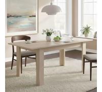 Dmora - Table extensible Caladora, Console extensible multi-positions, Table à manger avec rallonge, 140/190x90h77 cm, Chêne