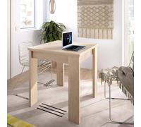 Dmora - Table Extensible Comer, Console Extensible Multi-Positions, Table Console auxiliaire Pliante, 67/134x67h79 cm, Chêne