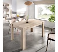 Dmora - Table extensible Dariaud, Console extensible multiposition, Table à manger avec rallonge, 140-190x90h77 cm, Chêne