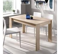 Dmora - Table Fixe Censo, Etagère à Manger Polyvalente, Table rectangulaire de Cuisine ou de Salle à Manger, 139x81h77 cm, Chêne