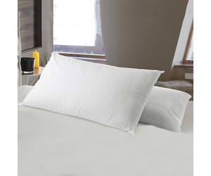 Dmora Talamo Italia - Oreiller Virgin, Coussin Ergonomique Barre de Savon en Mousse à mémoire de Forme perforée, 100% Made in Italy, hypoallergénique et Respirant, 71x41xh15 cm, Lot de 4