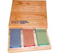 DMT W6EFC - Kit de pierres à aiguiser diamantées DMT dans un coffret en bois, 3 pièces
