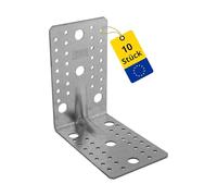 DMX KP7 Gah-Alberts Paquet d'équerres renforcées avec nervure, Lot de 10, 145 x 145 x 90 x 2,5 mm, 4027