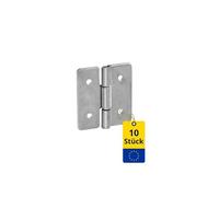 DMX - Lot de 10 charnières pliables - 20 x 17 mm - Charnières à bande de piano - Charnières de porte - Charnières pour portes d'armoire - Charnières pliantes - Charnières de meubles - Charnière pour
