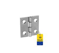 DMX - Lot de 10 charnières pliables - 30 x 29 mm - Charnières à bande de piano - Charnières de porte - Charnières pour portes d'armoire - Charnières pliantes - Charnières de meubles - Charnière pour