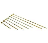 DMX - Lot de 200 vis à tête plate 5 x 60 - Vis pour construction - Vis à bois - Pour panneaux d'aggloméré - Vis à tête plate - Torx - Vis pour construction en bois