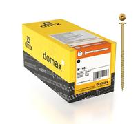 DMX - Lot de 200 vis à tête plate 5 x 60 - Vis pour construction - Vis à bois - Pour panneaux d'aggloméré - Vis à tête plate - Torx - Vis pour construction en bois