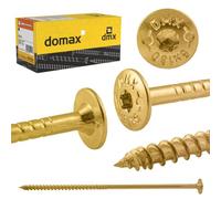 DMX Lot de 200 vis à tête plate 5 x 80 mm Torx | Torx Lot de vis à tête plate pour panneaux d'aggloméré pour construction en bois