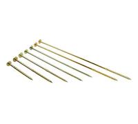 DMX Lot de 50 vis à tête plate 8 x 240 mm, pour construction, bois, panneaux d'aggloméré, pour construction en bois