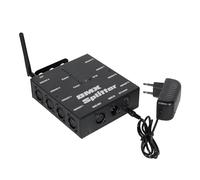 DMX Sans Fil Répartiteur Optique, Signal Optique DMX512 avec émetteur | 1 Entrée et Sortie Directes, 8 Sorties Indépendantes pour Contrôle D'éclairage, Console de Scène, Fête, DJ