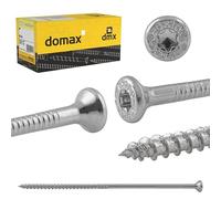 DMX - Torx - Lot de 100 vis à bois - Pour panneaux d'aggloméré - Vis 6,0 x 260 - Vis de construction - Vis pour terrasse - Torx - Vis à tête fraisée