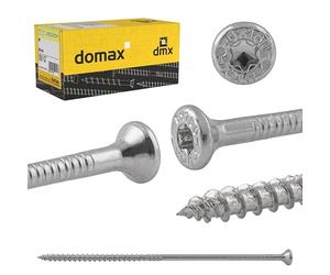 DMX - Torx - Lot de 50 vis à bois - Pour panneaux d'aggloméré - Vis 8 x 240 - Vis de construction - Vis pour terrasse - Torx - Vis à tête fraisée