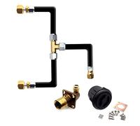 DN Autogas Parts Adaptateur de remplissage à baïonnette GPL avec deux adaptateurs de bouteille de gaz pivotants Gas It Gaslow, tuyau et boîtier noir de 3 mètres