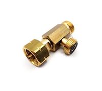 DN Autogas Parts LPG GPL Adaptateur pour bouteille de gaz européenne, entrée femelle LKF 21,8 mm vers deux prises mâles de 21,8 mm