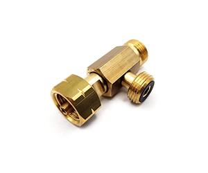 DN Autogas Parts LPG GPL Adaptateur pour bouteille de gaz européenne, entrée femelle LKF 21,8 mm vers deux prises mâles de 21,8 mm