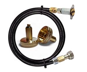 DN Autogas Parts LPG GPL Kit de recharge avec mini valve de remplissage cachée Adaptateur plat pour bouteille de propane Italie Grèce Autriche M20 Sortie gauche