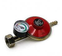 DN Autogas Parts Régulateur basse pression gaz butane 29 mbar avec jauge 21,8 mm connexion gauche 1,5 kg/h pour barbecue, terrasse, chauffage, caravane, réchaud de camping