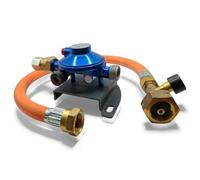 DN Autogas Parts Régulateur de gaz LPG 30mbar 10mm avec kit de raccordement G5 W21.8 de 450mm pour caravane et camping-car SET pour caravane et camping-car
