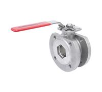 DN15 PN40 1-Pièce 2-Chemins Acier Inoxydable Bride Vanne À Bille PTFE ISO-Top F03 - TamesonPRO 1122-015
