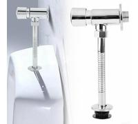DN15 Vanne de chasse manuelle pour urinoir à fermeture automatique en alliage plaqué chrome résistant pour la maison pour hôtel toilettes publiques facile à installer 1 MPa 15 cm