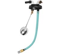 DN150 IBC Couvercle de réservoir avec 90°, raccord de tuyau de 25 mm, couvercle automatique de remplissage d'eau pour tonneaux de stockage d'eau de pluie