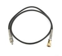 DN2 Tuyau microporeux de 36" 4500 PSI pour station de charge, pour adaptateur à raccord rapide Tuyau d'air haute pression 90 cm avec décharge de traction Noir