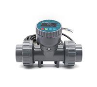 DN25-80 Débitmètre à affichage numérique intelligent de haute précision RS485 LCD Débitmètre électronique Capteur de débit en PVC for l'irrigation de ferme/jardin 1 pièce(Without Display,3 UK)