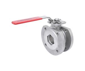 DN25 PN40 1-Pièce 2-Chemin Acier Inoxydable Bride Vanne À Bille PTFE ISO-Top F04 - TamesonPRO 1122-025