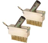 Dncvb 2Pcs Brosse Métallique Désherbage, Brosses à Joints en Fil d'acier, Brosse à Mauvaises Remplacement pr élimin Mauvaises Herbes Mousse DS Joints étroits Larges