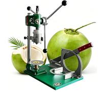 DNEPEI Machine sûre et Stable pour Ouvrir Les Noix de Coco : Support de Fixation Circulaire en Acier Inoxydable pour Un Maintien Ferme, Base antidérapante, éplucheur Manuel IT-MCP3