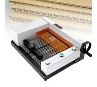 DNEPEI Massicot électrique Professionnel et Coupe-Cuir, Largeur 300 mm, Profondeur 40 mm, avec Base métallique et Protection de sécurité pour Une découpe précise et la Fabrication de Cartes
