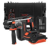 Dnipro-M Perforateur sans fil DHR-202BC Ultra 20V Brushless SDS+ 2,5J | Perçage béton 24 mm, bois 28 mm, acier 13 mm │ Embrayage 50 Nm │ Batterie 4 Ah + chargeur + étui