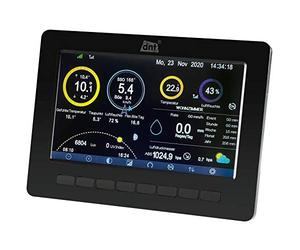 DNT Écran supplémentaire pour WeatherScreen Pro DNT00007 avec Bloc d'alimentation Noir