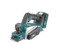DNTI Rabot portatif sans fil sans charbon Rabot sans fil 15000 tr/min Largeur de Rabotage 82mm et Profondeur ajustable de 0 à 2mm, Raboteuse à Main électrique pour menuiserie et bricolage de meubles