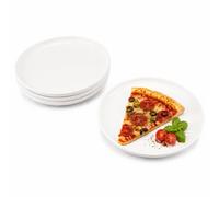 Doafoce 4 Pièces Assiettes à Dessert Blanche 15 cm Petites Assiettes Rondes