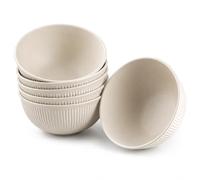 Doafoce Lot de 4 bols Robuste Bol Plastique 768ml Bols à Céréales pour Soupe Salade Fruits - Enfants/Adultes - Micro-Ondes & Lave-Vaisselle