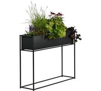 dobar Jardinière en métal sur pilotis - Jardinière surélevée pour Herbes à Une Hauteur de Travail Confortable d'environ 80 cm - Pot de Fleurs comme séparateur d'espace pour Balcon et terrasse - 100 x