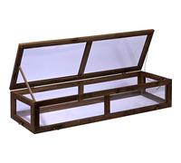 dobar® Serre Froide pour Plate-Bande surélevée - Marron foncé - 117 x 40 x 24,5 cm - Pin