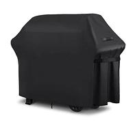 DOBIGER Housse Barbecue Exterieur, Barbecue Gaz, Oxford 420D, Bâche de Protection BBQ avec Cordon Ajustable, Anti-Vent, Anti-UV, Impermeable, Noir (147x61x117cm)