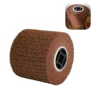 Docache Brosse en Nylon Rouleau de Ponçage Brosse Rouleau de Satin Meuleuse pour le lustrage de métaux bruts pour Machine à Satiner Rouleau Abrasif 120 x 100 mm (Grana 120)