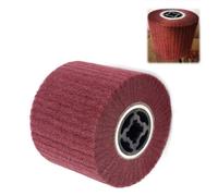 Docache Brosse en Nylon Rouleau de Ponçage Brosse Rouleau de Satin Meuleuse pour le lustrage de métaux bruts pour Machine à Satiner Rouleau Abrasif 120 x 100 mm (Grana 320)