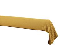 DOCK AVENUE Taie de traversin Gaze de Coton 85 x 185 cm Gaia Coloris Jaune Safran