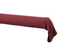 DOCK AVENUE Taie de traversin Gaze de Coton 85 x 185 cm Gaia Coloris Rouge Lie de vin