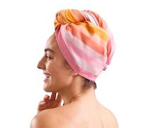 Dock & Bay Serviette-Turban à Cheveux - pour la Maison & la Plage - Très absorbante, séchage Rapide - Miami Morning, One Size