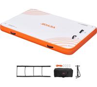 Dock flottant gonflable, 2,43 x 1,52 m, plateforme de dock gonflable, tapis de dock flottant aquatique antidérapant avec sac de transport portable et échelle amovible, plateforme flottante-îlot pour p