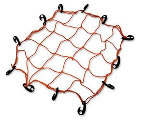 Docks GMAR37 Filet élastique avec 16 Crochets en polyamide - Diamètre Corde: 5 millimètres - largeur: 1, 20 mètres, Orange