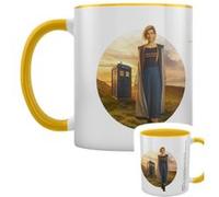 Doctor Who Tasse 13th Doctor Intérieur de couleur jaune blanc Blanc G